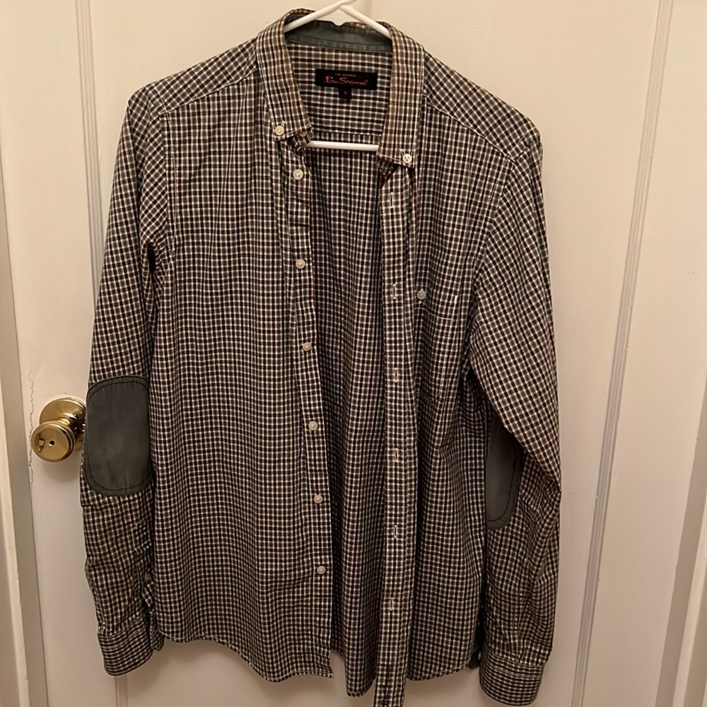 Ben Sherman shirt with elbow patches size small